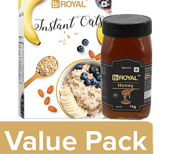 100% Pure Honey, 1 kg + Oats, 1 kg