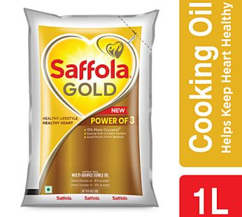 Gold Refined Cooking oil | Blended Rice Bran & Sunflower oil | Helps Keeps Heart Healthy