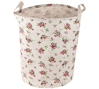 Clothes-Storage-Laundry Bag, Fabric – Multicolour, Rose Print MC BB 551