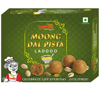 Moong Dal Pista Laddoo – Made In Pure Ghee